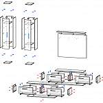 Схема сборки Стенка для гостиной Пример 30 BMS
