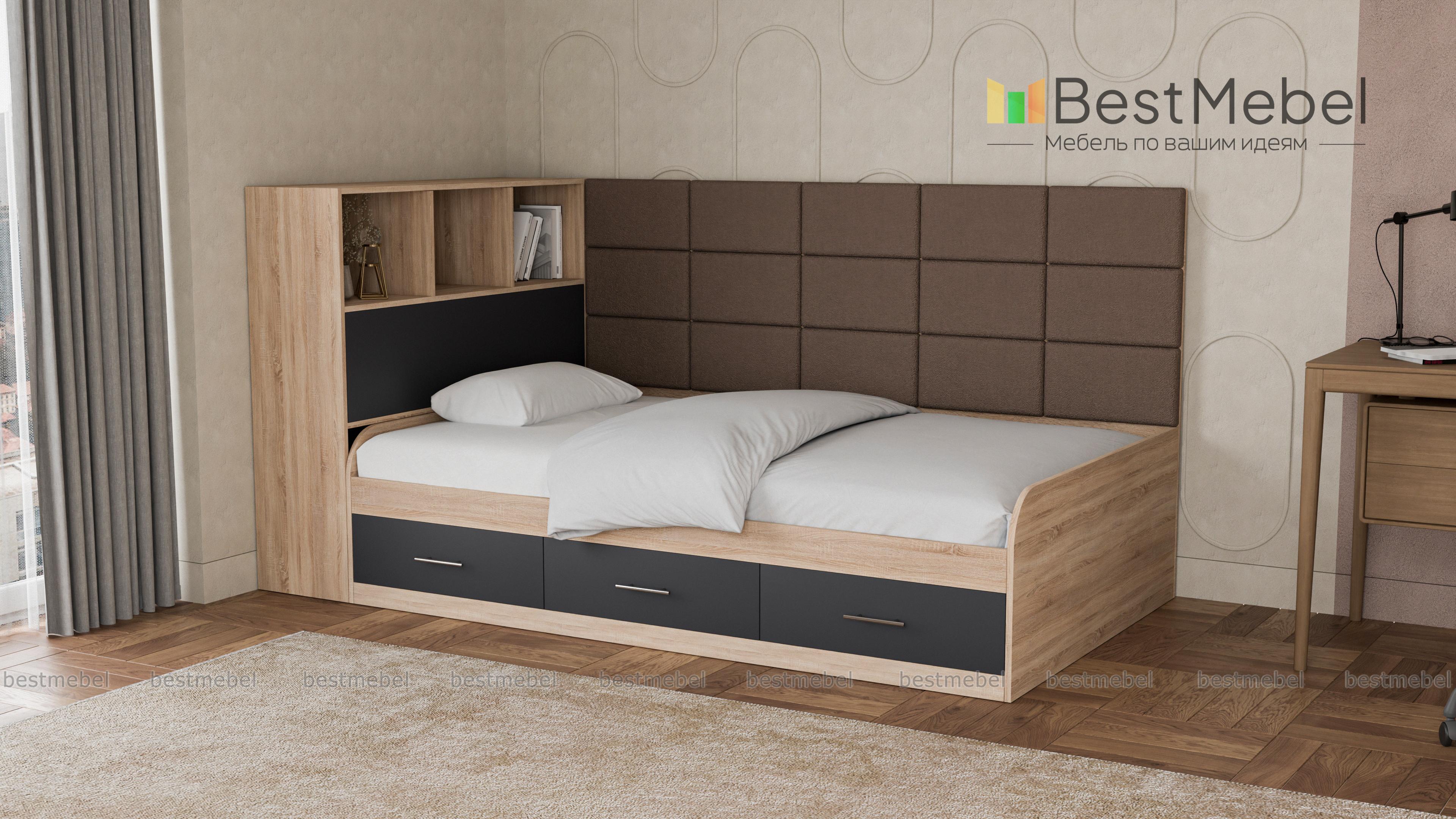 Кровать с ящиками Монти BMS - Фото