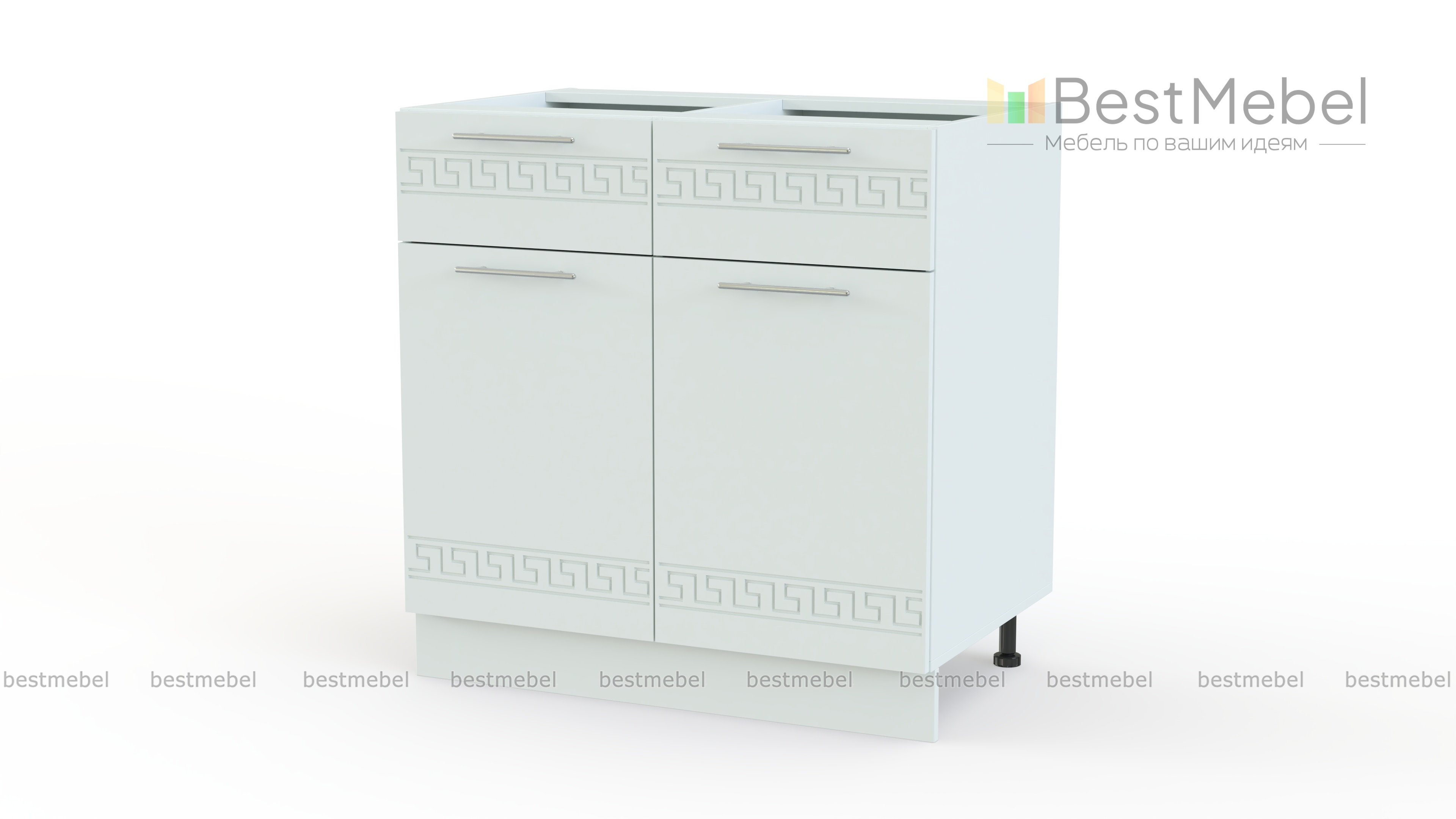 Тумба напольная 2 ящика и двери Греция BMS