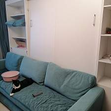 Шкаф-кровать с угловым диваном Джером BMS