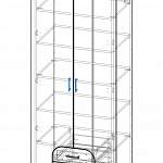 Чертеж Распашной шкаф Модерно 5.1 BMS