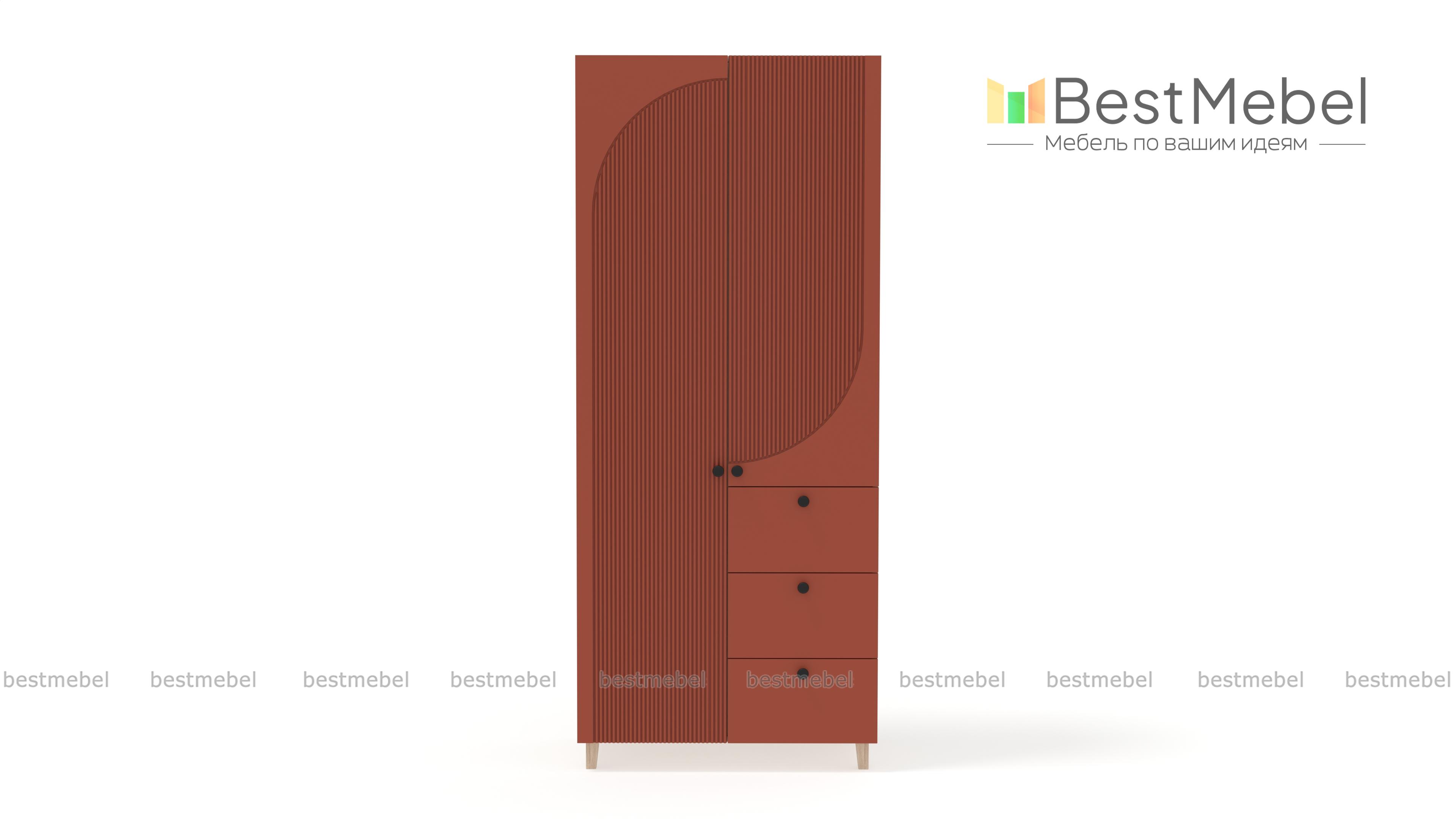 Шкаф распашной Вивьен 2 BMS - Фото