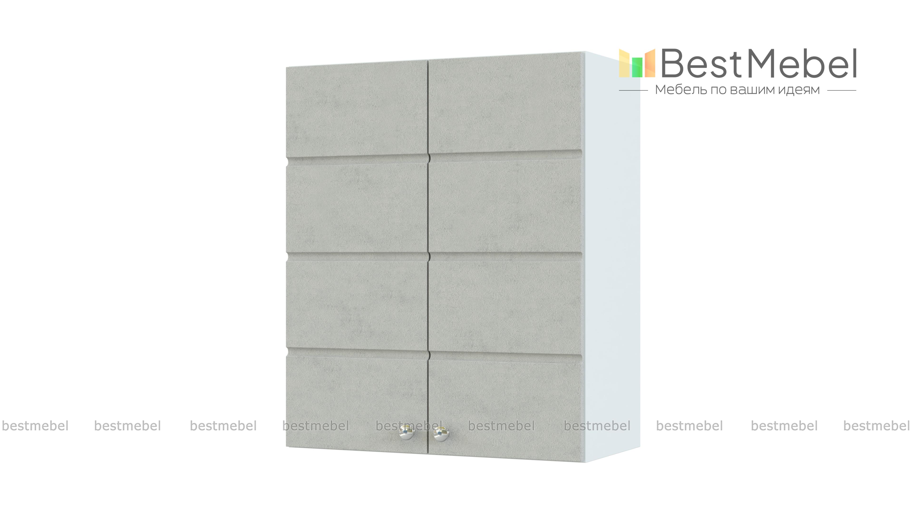 Шкаф навесной Квадро 2 двери BMS - Фото