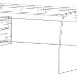Схема сборки Письменный стол КСТ-115 BMS