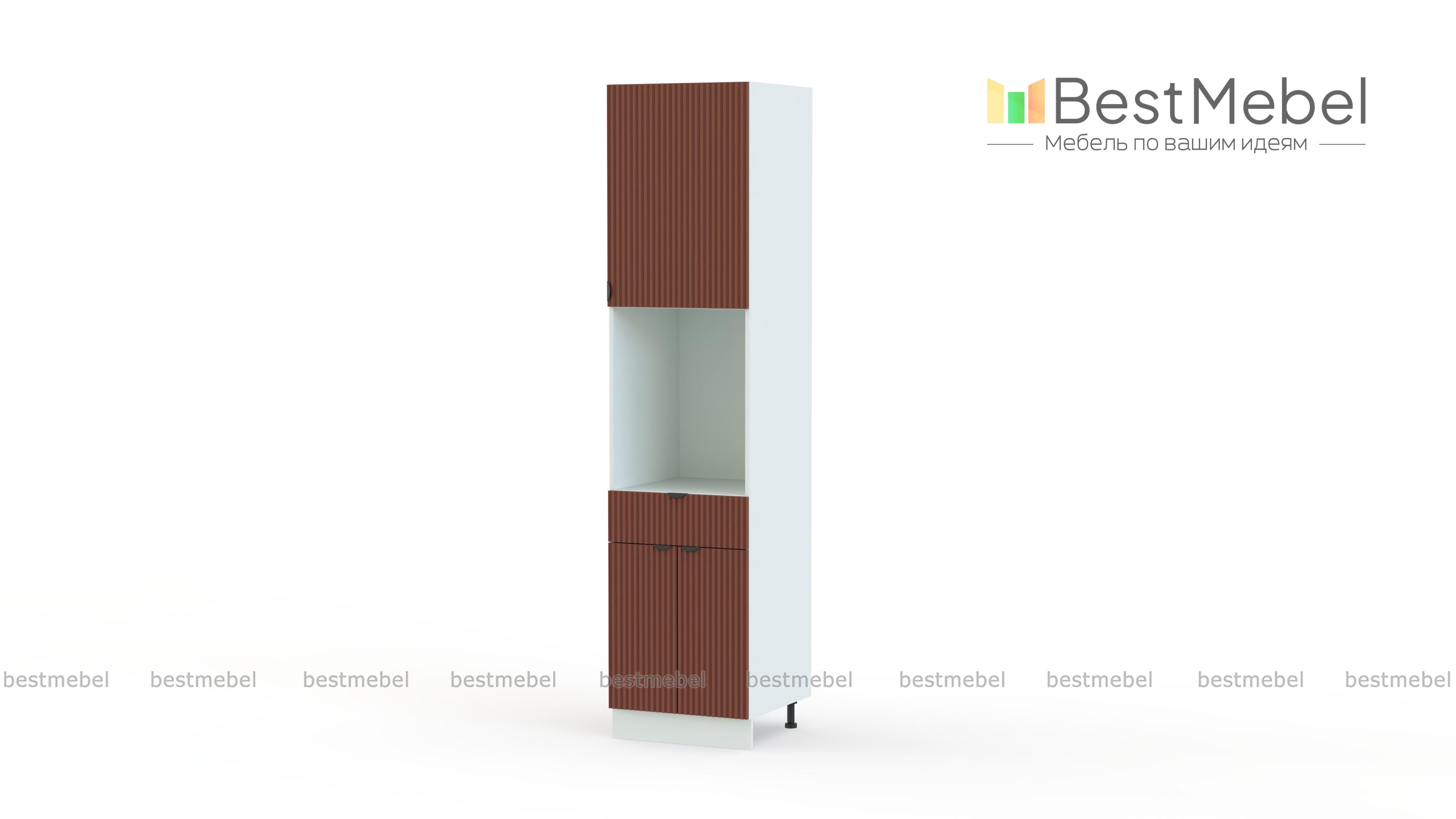 Шкаф-пенал с дверцами и ящиком Альберт BMS - Фото