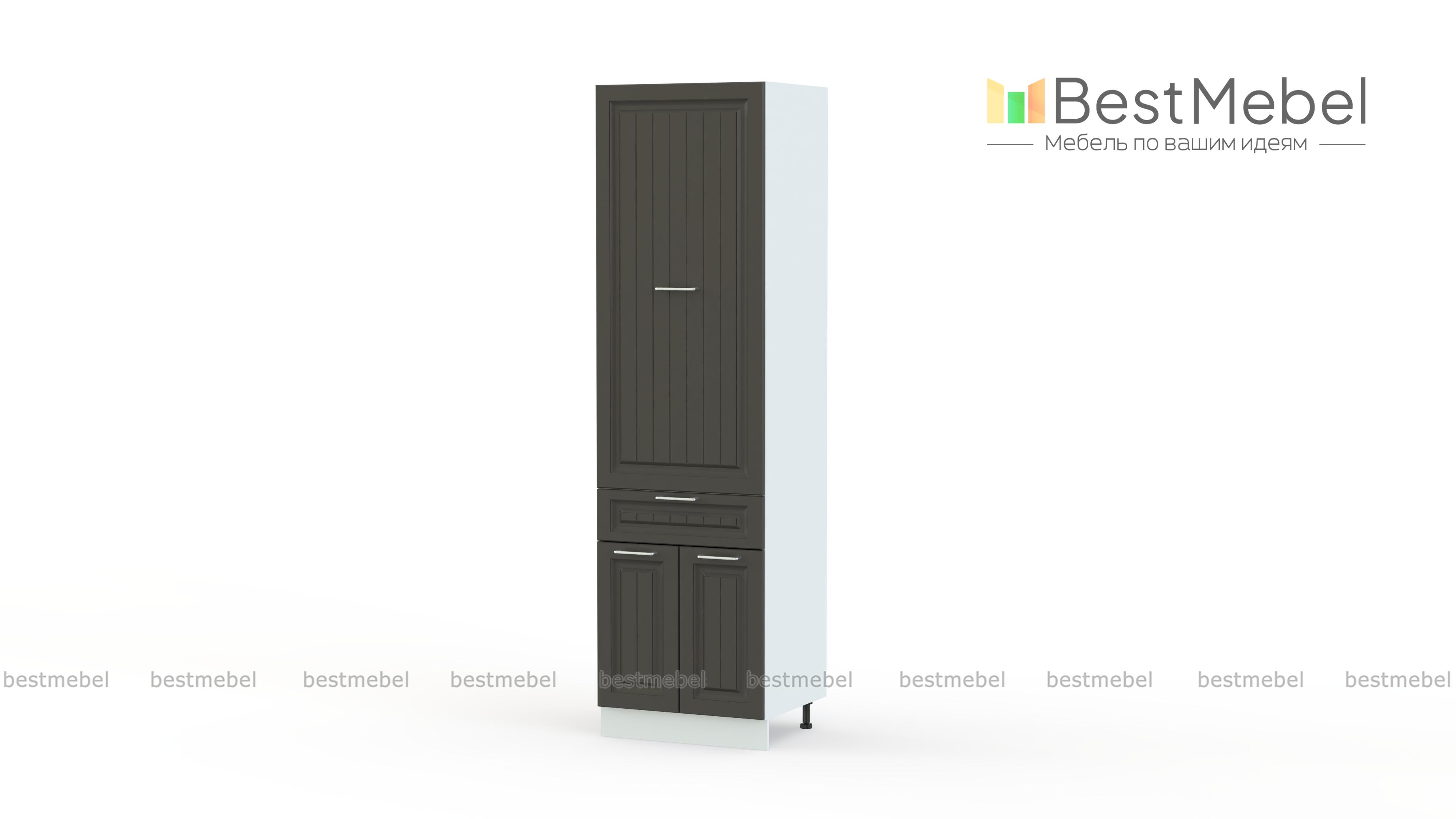 Шкаф пенал с дверцами и 1-м ящиком Европа 1 BMS - Фото