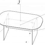 Схема сборки Конференц стол ОН-106 BMS
