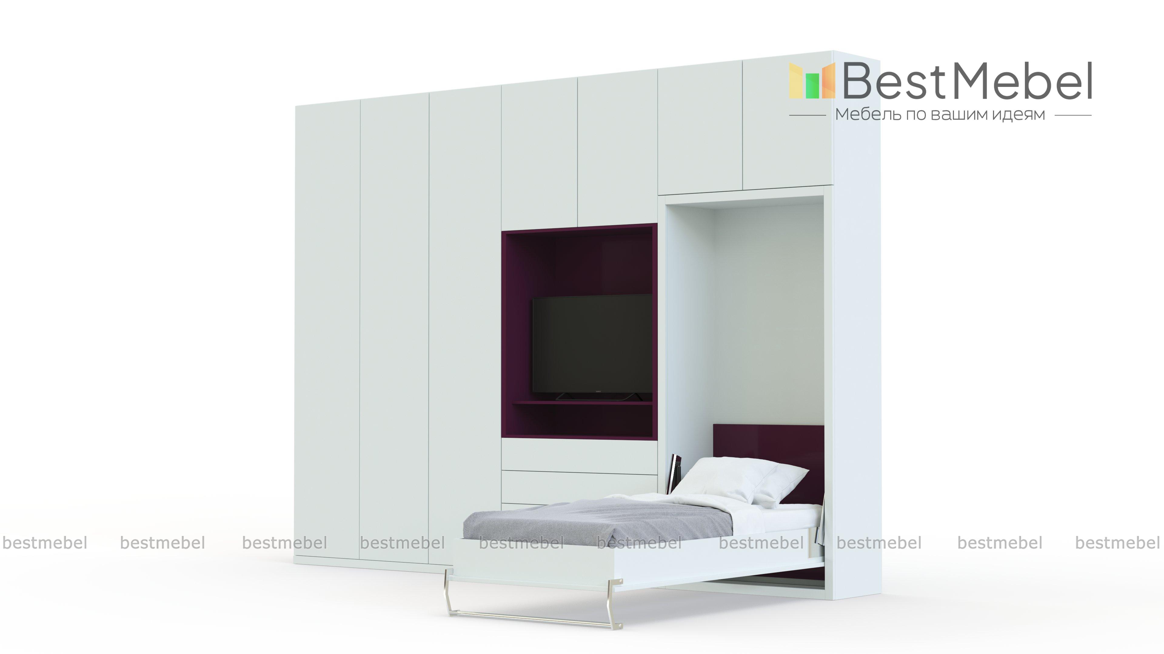 Шкаф-кровать трансформер Марио 38 BMS - Фото