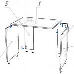 Чертеж Стол для ноутбука Мисти-2 BMS