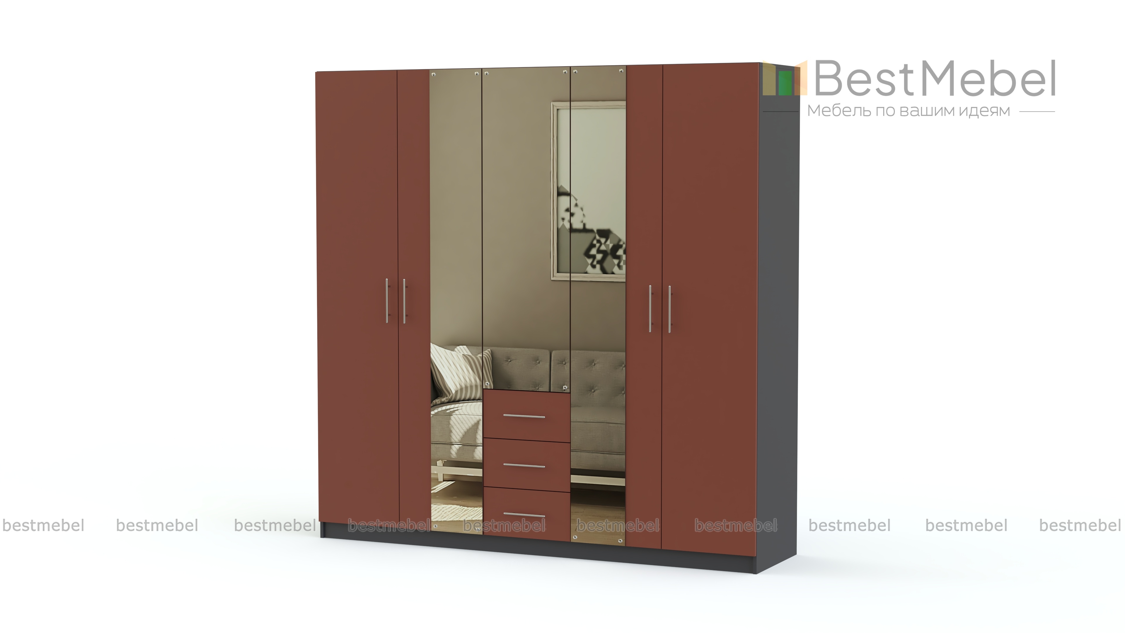 Шкаф распашной Дебора 4 BMS