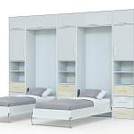 Шкаф-кровать трансформер Вилли BMS - Фото 1