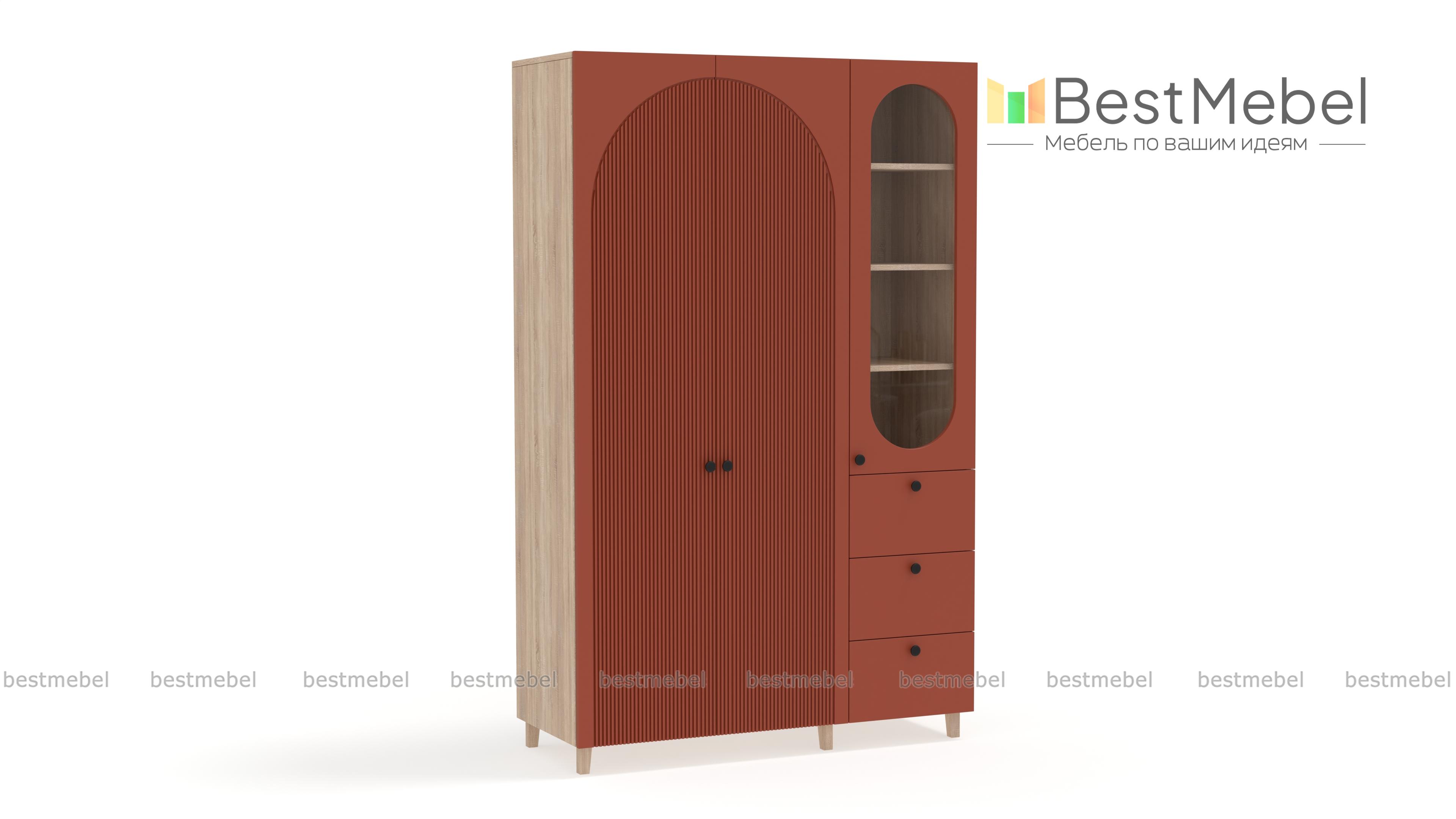 Шкаф распашной Вивьен 23 BMS - Фото