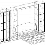 Чертеж Шкаф-кровать трансформер Элли 12 BMS