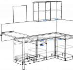 Схема сборки Кухонный гарнитур Лофт 2400 BMS