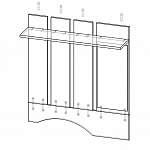 Чертеж Вешалка Рико 2 BMS