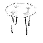 Журнальный стол Хетти 10 BMS