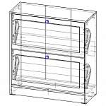 Чертеж Тумба для обуви ПТО-1 BMS