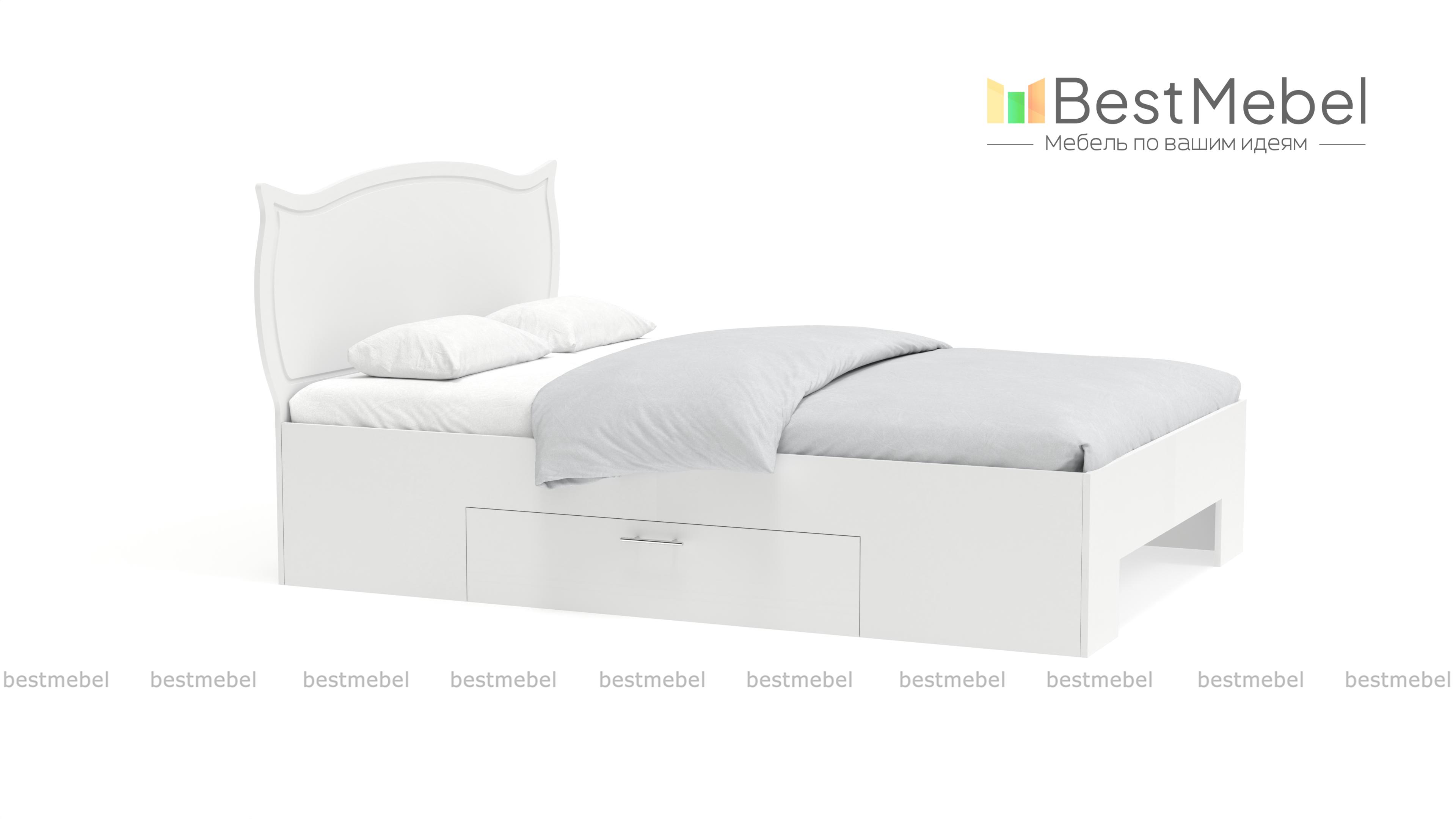 Кровать Роза с ящиками BMS - Фото