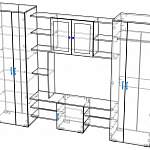 Схема сборки Стенка для гостиной Бета BMS