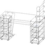 Схема сборки Стол маникюрный Кларисса BMS