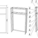 Консольный стол Мартин 3 BMS