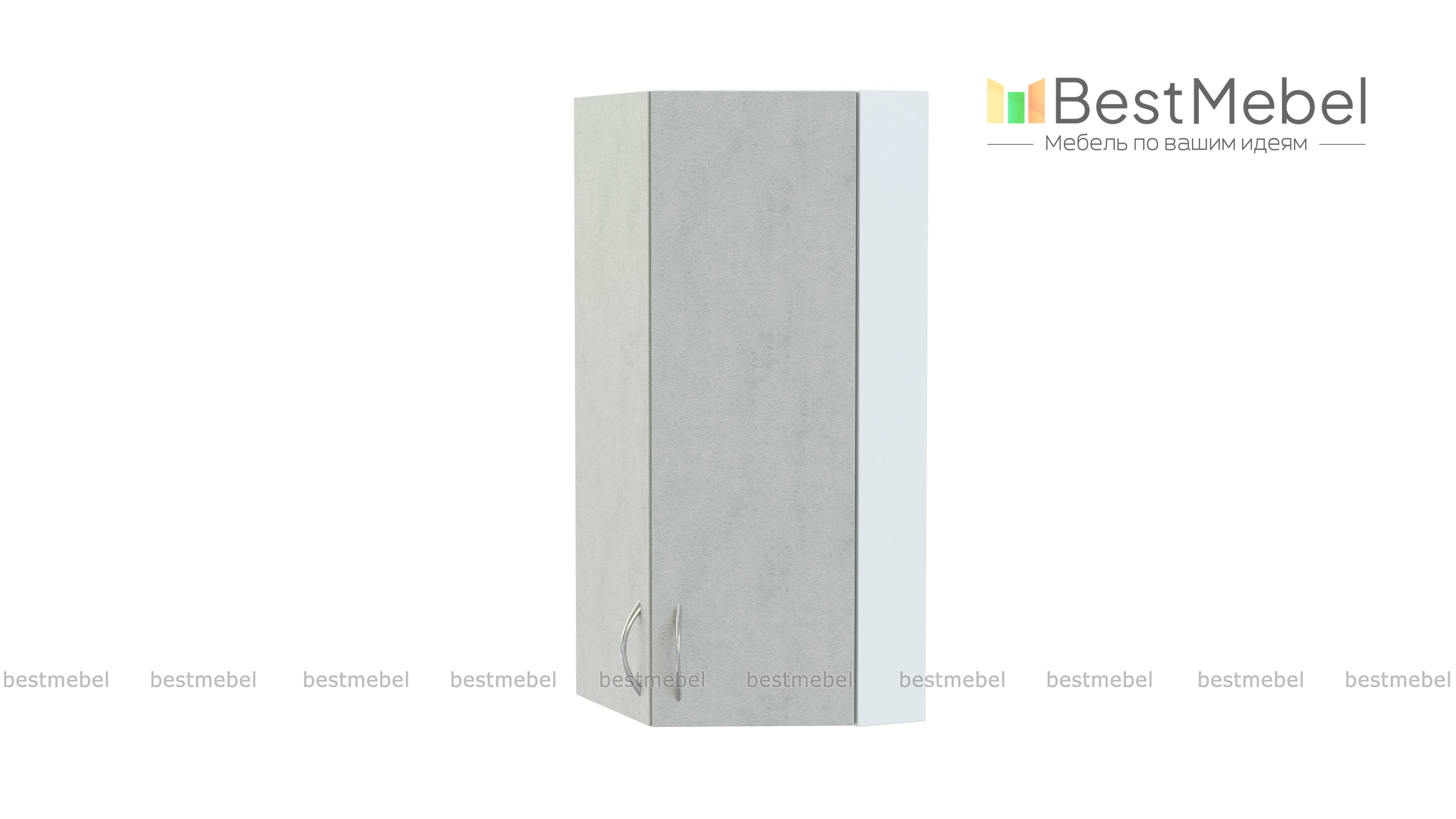 Шкаф верхний высокий Гарда торцевой угловой  BMS - Фото