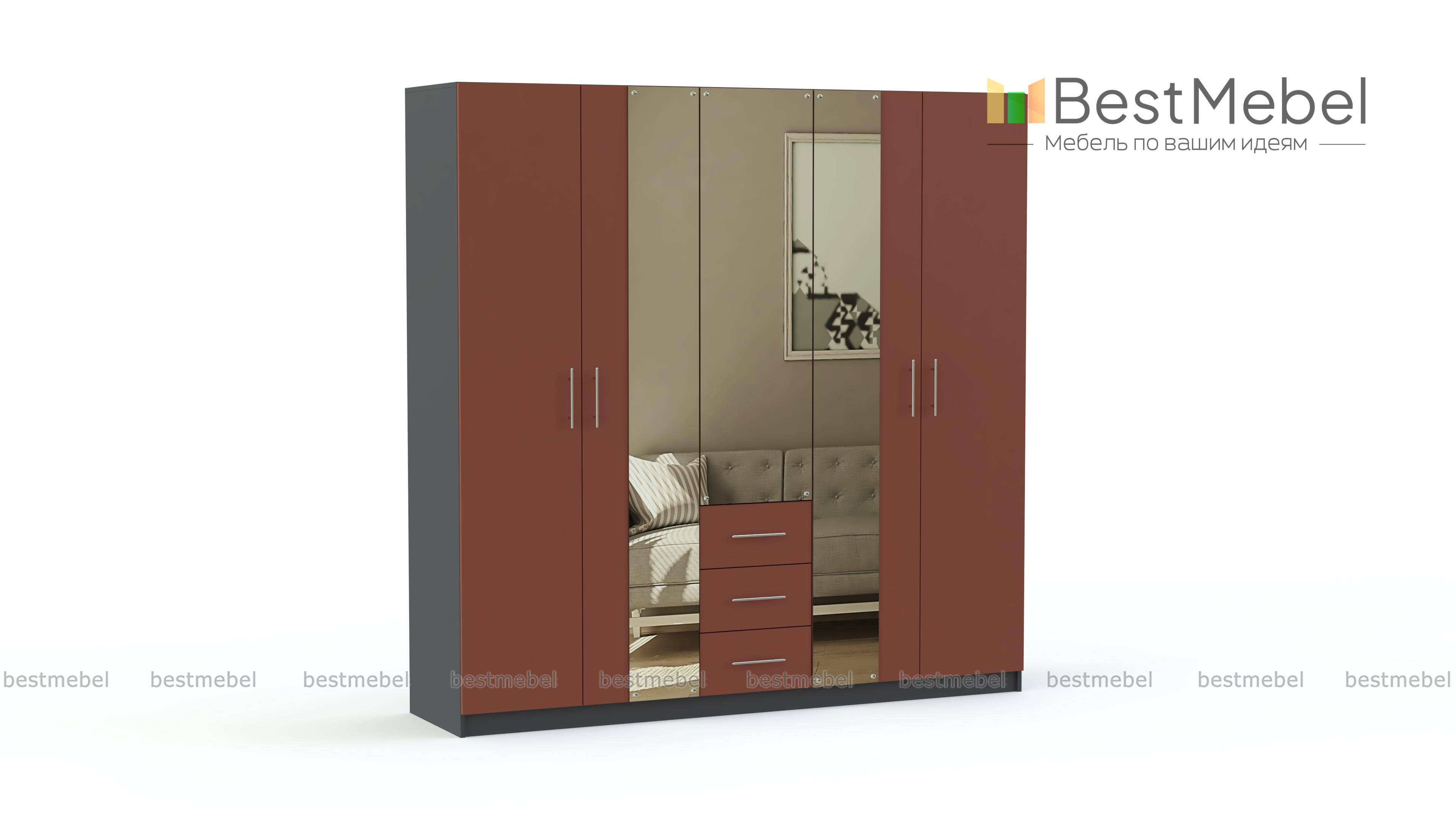 Шкаф распашной Дебора 4 BMS - Фото